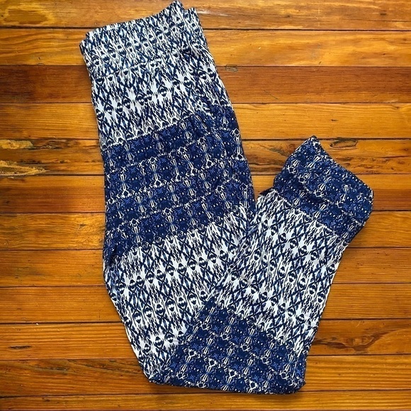 Forever 21 Blue Aztec Printed Harem Pants - Picture 4 of 9